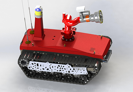 消防机器人—可执行危险的火场侦查任务